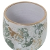 Conjunto de vasos Alexandra House Living Verde Dourado Cerâmica (3 Peças)