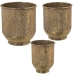 Set de jardiniere Alexandra House Living Auriu* Metal (3 Piese)