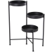 Suporte para Vasos Alexandra House Living Metal 24 x 25 x 66 cm Triplo Preto