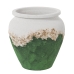 Planter Alexandra House Living White Green Golden Ceramic 32 x 32 x 30 cm