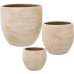 Set of Planters Alexandra House Living Golden Ceramic (3 Pieces)