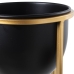 Planter Alexandra House Living Svart Gyllen Metall 21 x 21 x 66 cm Med støtte