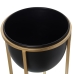 Planter Alexandra House Living Black Golden Metal 21 x 21 x 50 cm With support