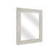 Espelho de parede Romimex Branco Madeira MDF Desgastado 75 x 95 x 5 cm
