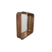 Wandspiegel Romimex Braun Mango-Holz karriert 120 x 120 x 26 cm