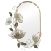 Espelho de parede Alexandra House Living Dourado Metal Flor 7 x 49 x 72 cm