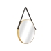 Wall mirror Romimex Golden polystyrene 51 x 81 x 3 cm Circular