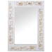 Miroir mural Alexandra House Living Blanc Bois Rectangulaire 7 x 57 x 84 cm