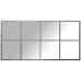 Wall mirror Alexandra House Living Black Silver Metal Window 8 x 151 x 79 cm