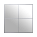 Wandspiegel Alexandra House Living Silberfarben Metall Fenster 5 x 73 x 73 cm