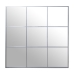 Wall mirror Alexandra House Living Silver Metal Window 6 x 113 x 113 cm