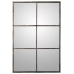 Wandspiegel Alexandra House Living Schwarz Silberfarben Metall Fenster 9 x 114 x 79 cm