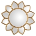 Wall mirror Alexandra House Living Golden Plastic Flower 3 x 60 x 63 cm