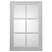 Specchio da parete Alexandra House Living Bianco Legno Consumato Finestra 5 x 101 x 65 cm