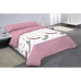 Duvet cover set Hosteline INSECTOS Pink Single 2 Pieces