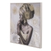 Painting Home ESPRIT Colonial Golden African Woman 80 x 2,8 x 80 cm (2 Units)