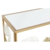 Consola DKD Home Decor Blanco Dorado Metal Espejo 108 x 37 x 80 cm