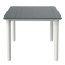 Table Garbar Noa Bela Temno siva polipropilen 90 x 74 x 90 cm Kvadraten