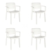 Garden chair Garbar Wind White polypropylene 58 x 78 x 54 cm (4 Units)