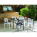 Garden chair Garbar Wind White polypropylene 58 x 78 x 54 cm (4 Units)