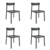 Garden chair Garbar Elba Dark grey polypropylene 50 x 80 x 53 cm (4 Units)