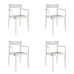 Garden chair Garbar Elba White polypropylene 56 x 53 x 80 cm 4 Units (4 Pieces)