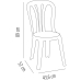 Garden chair Garbar Garrotxa White polypropylene 43 x 89 x 52 cm (4 Units)