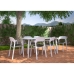 Tuinstoel Garbar Ona Branco Areia Polipropileno 56 x 79 x 52 cm (4 Unidades)