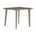 Table Resol Dessa Brown polypropylene 90 x 90 x 72 cm