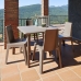 Table Resol Dessa Brown polypropylene 90 x 90 x 72 cm