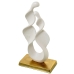 Decorative Figure Alexandra House Living White Golden Aluminium Abstract 23 x 12 x 45 cm