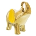 Deko-Figur Alexandra House Living Gelb aus Keramik Elefant Gold 12 x 25 x 22 cm