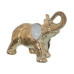 Figură Decorativă Alexandra House Living Alb Ceramică Elefant Auriu* 9 x 22 x 17 cm