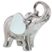 Statua Decorativa Alexandra House Living Celeste Ceramica Elefante Argentato 12 x 25 x 23 cm