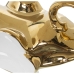 Decoratieve figuren Alexandra House Living Wit Keramisch Olifant Gouden 12 x 25 x 22 cm