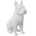 Dekorativ figur Alexandra House Living Hvid Keramik Hund 14 x 25 x 34 cm