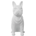 Figura Decorativa Alexandra House Living Blanco Cerámica Perro 14 x 25 x 34 cm