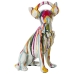 Prydnadsfigur Alexandra House Living Multicolour Plast Hund Hörlurar Måla 14 x 26 x 19 cm