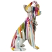 Prydnadsfigur Alexandra House Living Multicolour Plast Hund Hörlurar Måla 14 x 26 x 19 cm