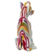 Prydnadsfigur Alexandra House Living Multicolour Plast Hund Hörlurar Måla 14 x 26 x 19 cm