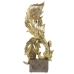 Deko-Figur Alexandra House Living Gold Kunststoff Blatt 15 x 18 x 42 cm