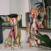 Decoratieve figuren Alexandra House Living Multicolour Plastic Hond Verf 16 x 13 x 30 cm