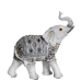 Figura Decorativa Alexandra House Living Branco Plástico Elefante 10 x 22 x 21 cm