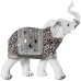 Dekorativ Figur Alexandra House Living Hvit Plast Elefant 12 x 26 x 27 cm