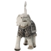 Dekorativ figur Alexandra House Living Hvid Plastik Elefant 12 x 26 x 27 cm