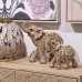 Decoratieve figuren Alexandra House Living Grijs Gouden Plastic Olifant 13 x 25 x 26 cm