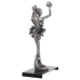 Okrasna Figura Alexandra House Living Srebrna Plastika Gimnastičar 12 x 19 x 32 cm