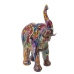 Deko-Figur Alexandra House Living Bunt Kunststoff Elefant 10 x 23 x 22 cm