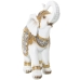 Decorative Figure Alexandra House Living White Golden Plastic Elephant 13 x 26 x 27 cm