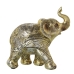 Dekorativ Figur Alexandra House Living Gyllen Plast Elefant 12 x 22 x 22 cm